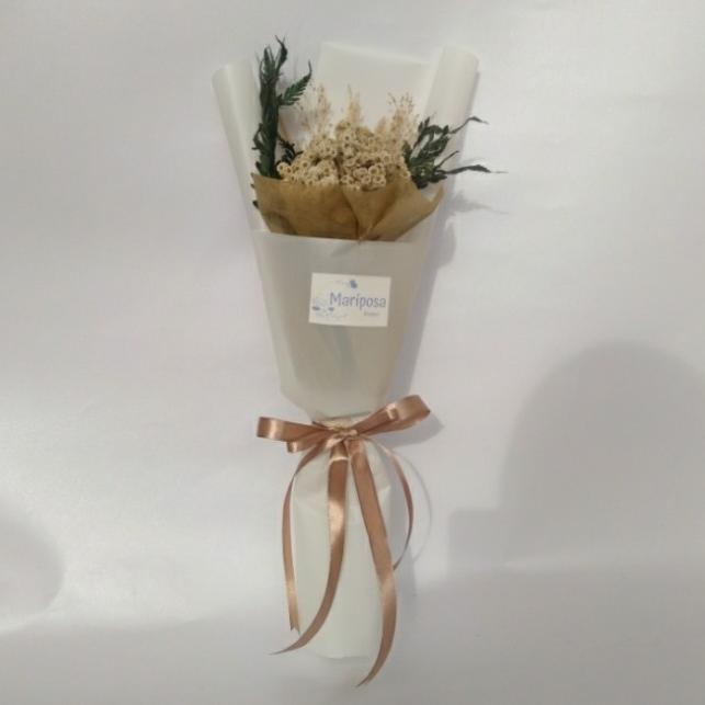 Buket Bunga Edelweis White Choco / Buket Bunga / Edelweis / Wisuda