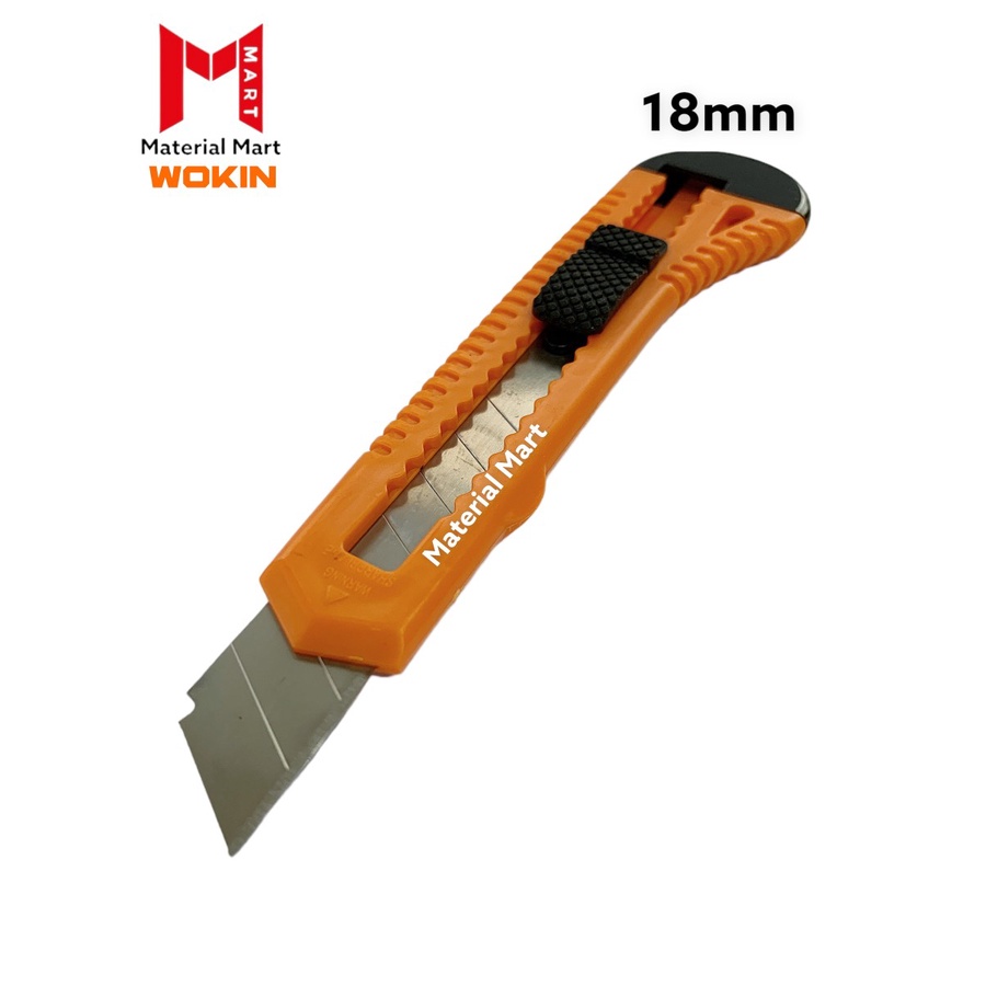 Cutter Wokin 9mm | Cutter 18mm | Pemotong Kertas Murah | Pisau Potong | Material Mart