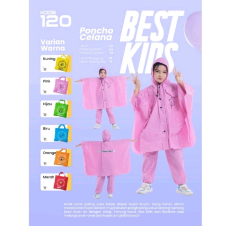 mantel anak / setelan ponco anak / mantel ponco anak / jas hujan anak / jas hujan plevia / mantel plevia anak