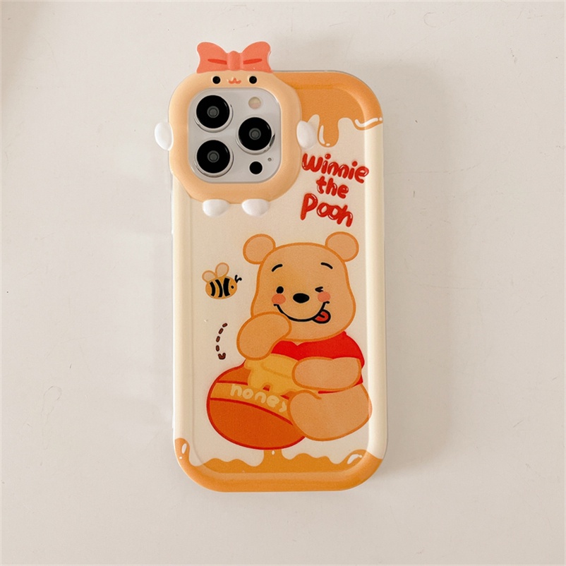 Soft Case Tpu Motif Kartun Beruang / Kue Untuk iPhone 14 13 12 11 Pro Max X Xr Xs Max 7 8 6 6s Plus SE 2020