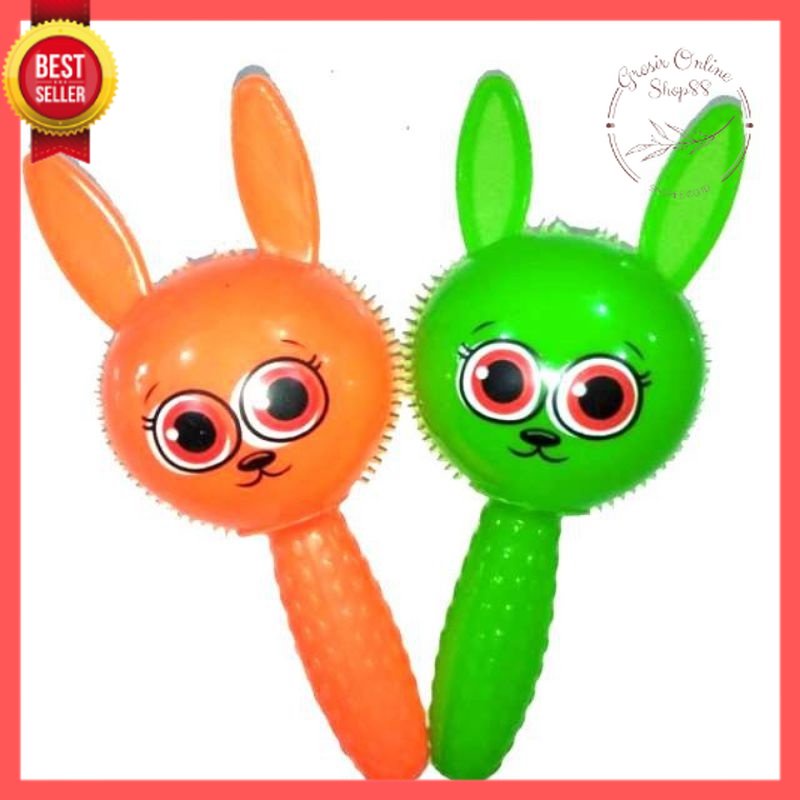 GOS - E309 - Mainan Rattle Bayi Puffer Ball Lampu Menyala Berbunyi Lucu