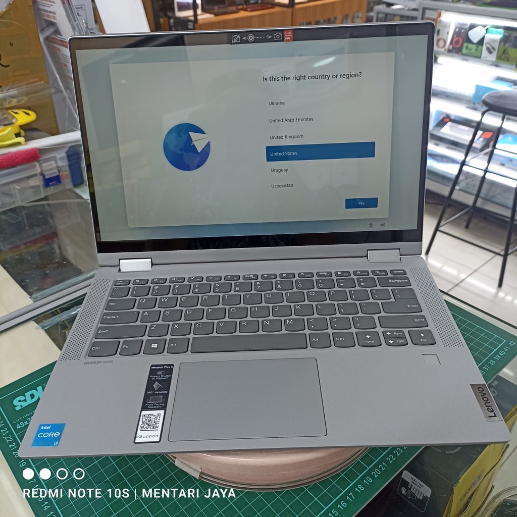 Lenovo ideapad flex 5 Laptop 2in1 touchscreen core i3 1115G4 11th Gen 14.0 FHD Windows