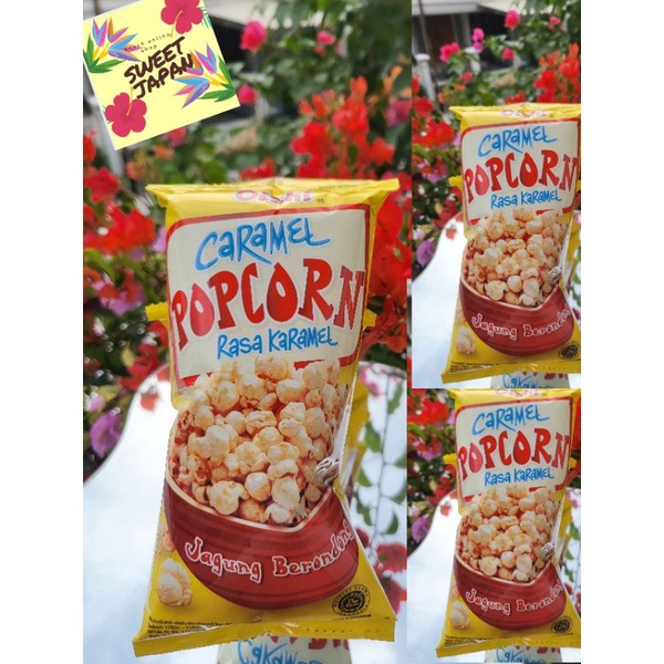 OISHI POPCORN CARAMEL 20 GRAM ISI 10 BUNGKUS