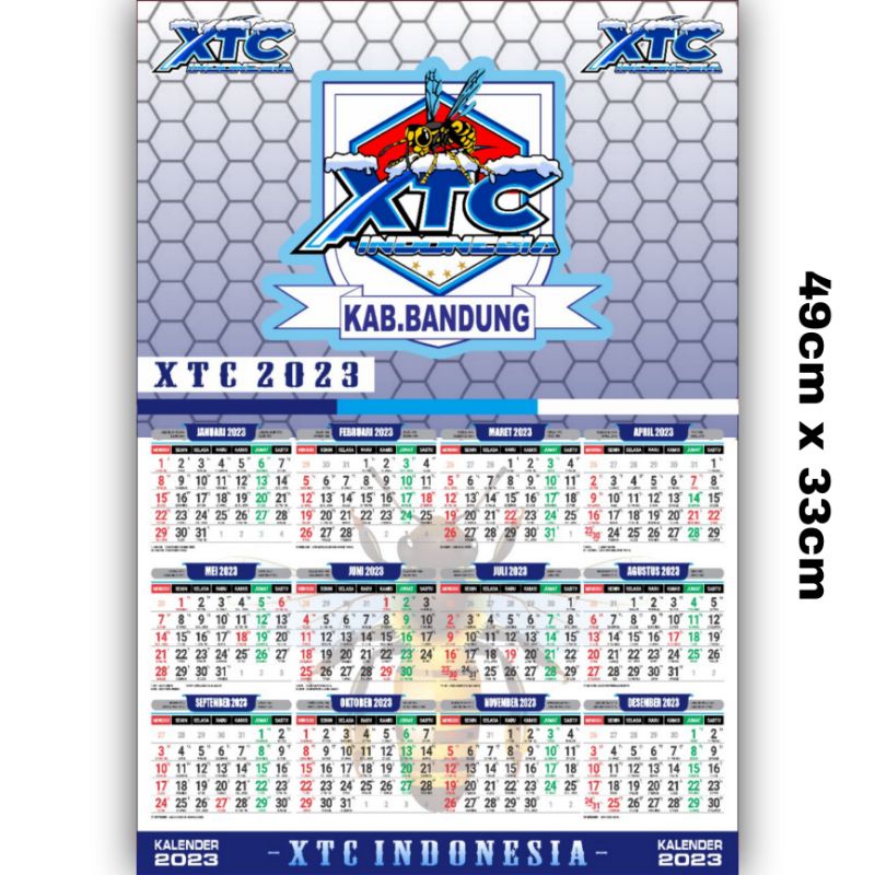Kalender xtc kabupaten bandung 2023 / xtc bandung