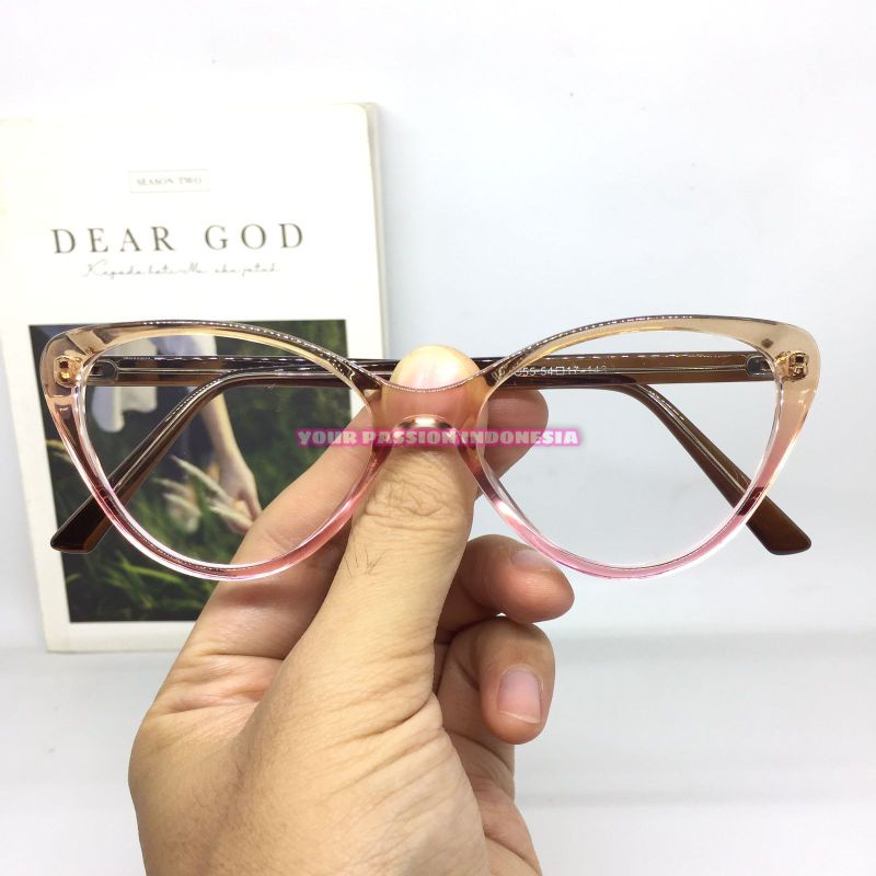 Kacamata Baca Cewek 1052 Model Cat Eye +1.00 sd +3.00