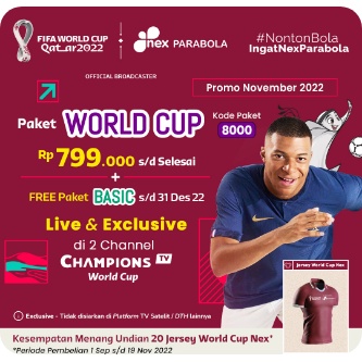 Promo  Paket Piala Dunia FIFA Qatar 2022