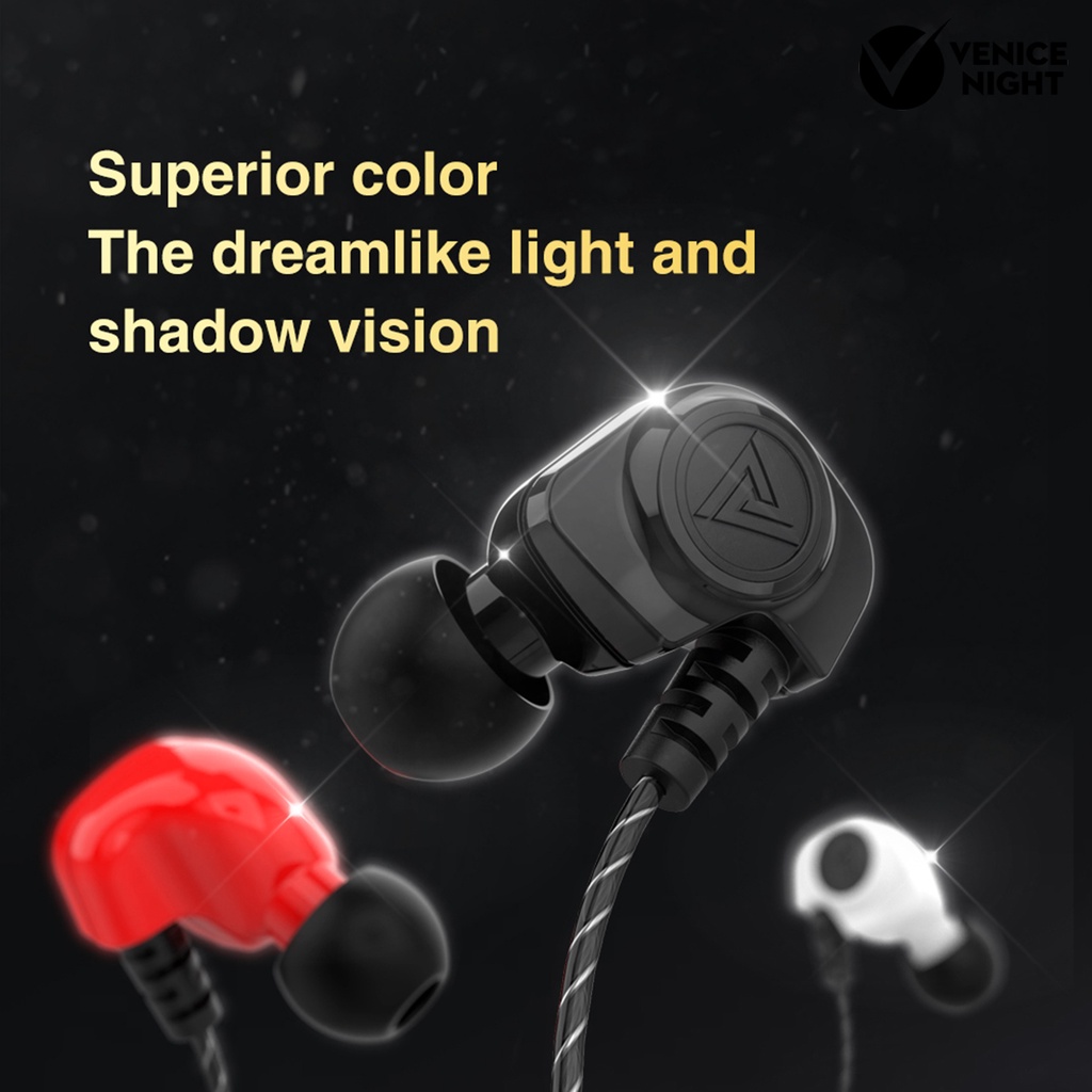 (VNEP) (Berkabel) 2Pcs SK5 Earbud Bergaya Kontrol Kawat In-Ear 3.5mm Earphone yang Dapat Dilepas dengan Mikrofon untuk Olahraga