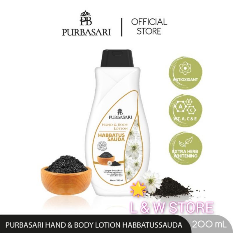 Purbasari Hand Body Lotion 100ml &amp; 200ml