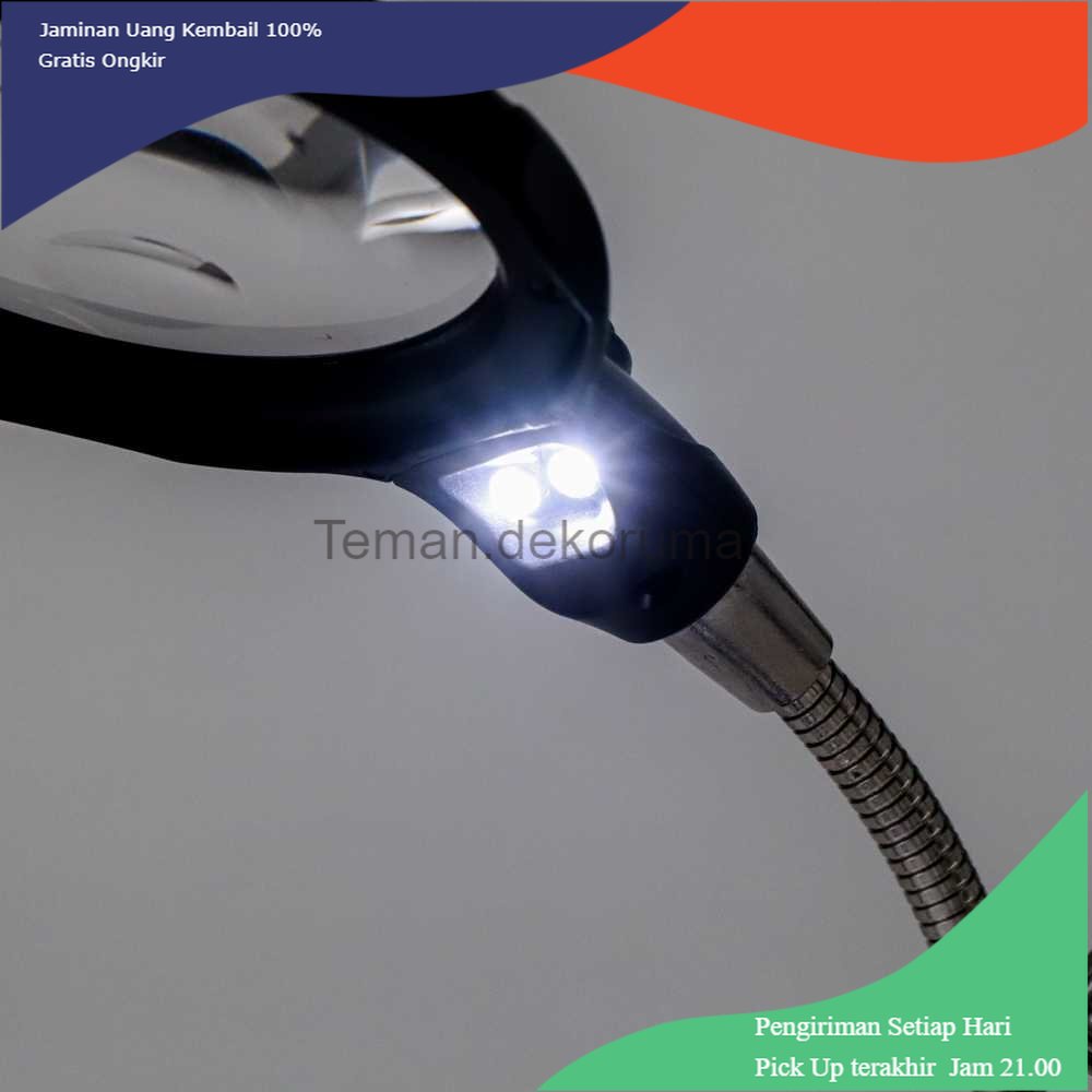 TD-PR2 Taffware Alat Pegangan Solder Helping Hand Kaca Pembesar LED - TE-801