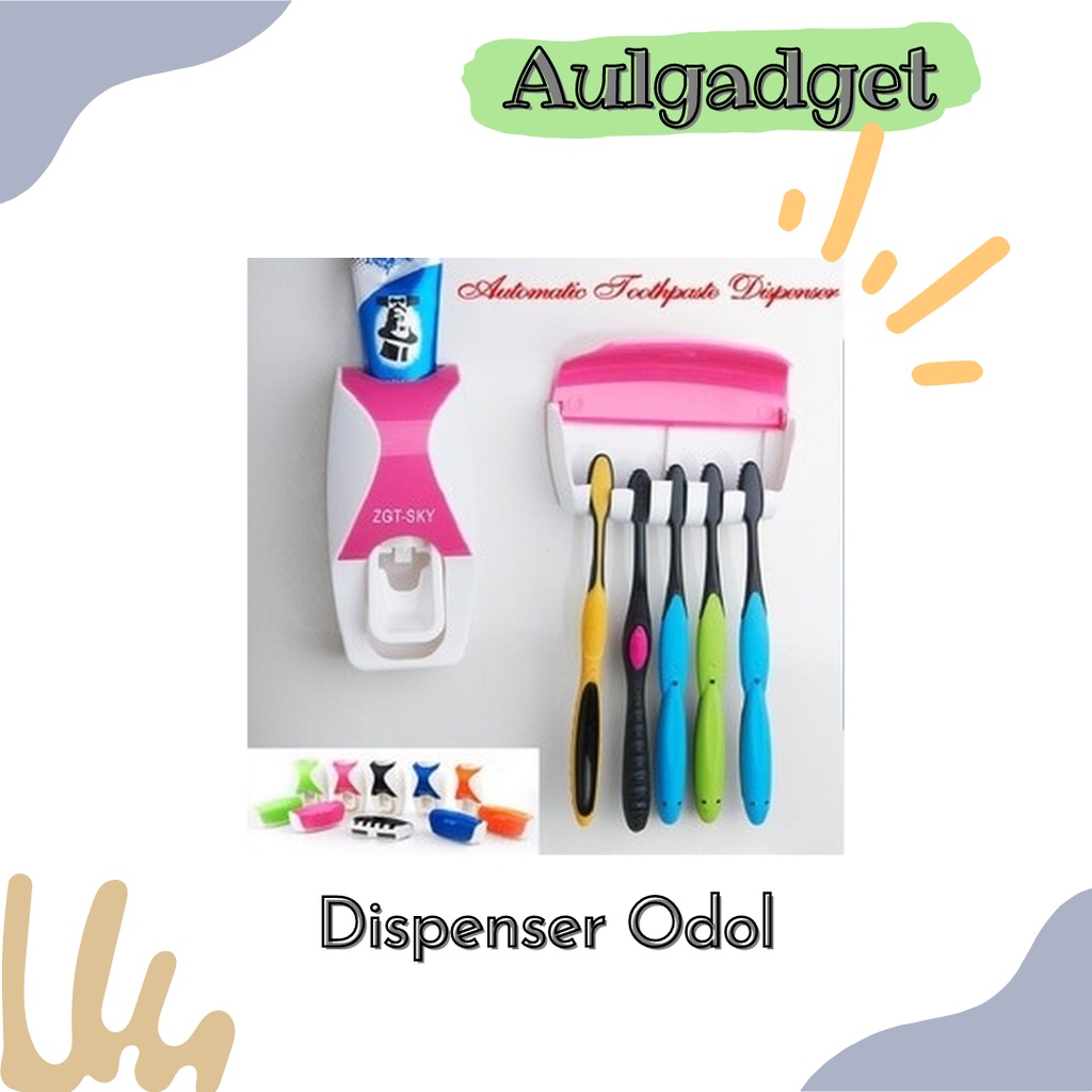 Dispenser Odol dan Tempat Sikat Gigi Otomatis / Dispenser Odol Automatic