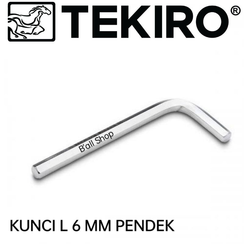 Kunci L 6 mm Pendek Tekiro (Per Pcs)