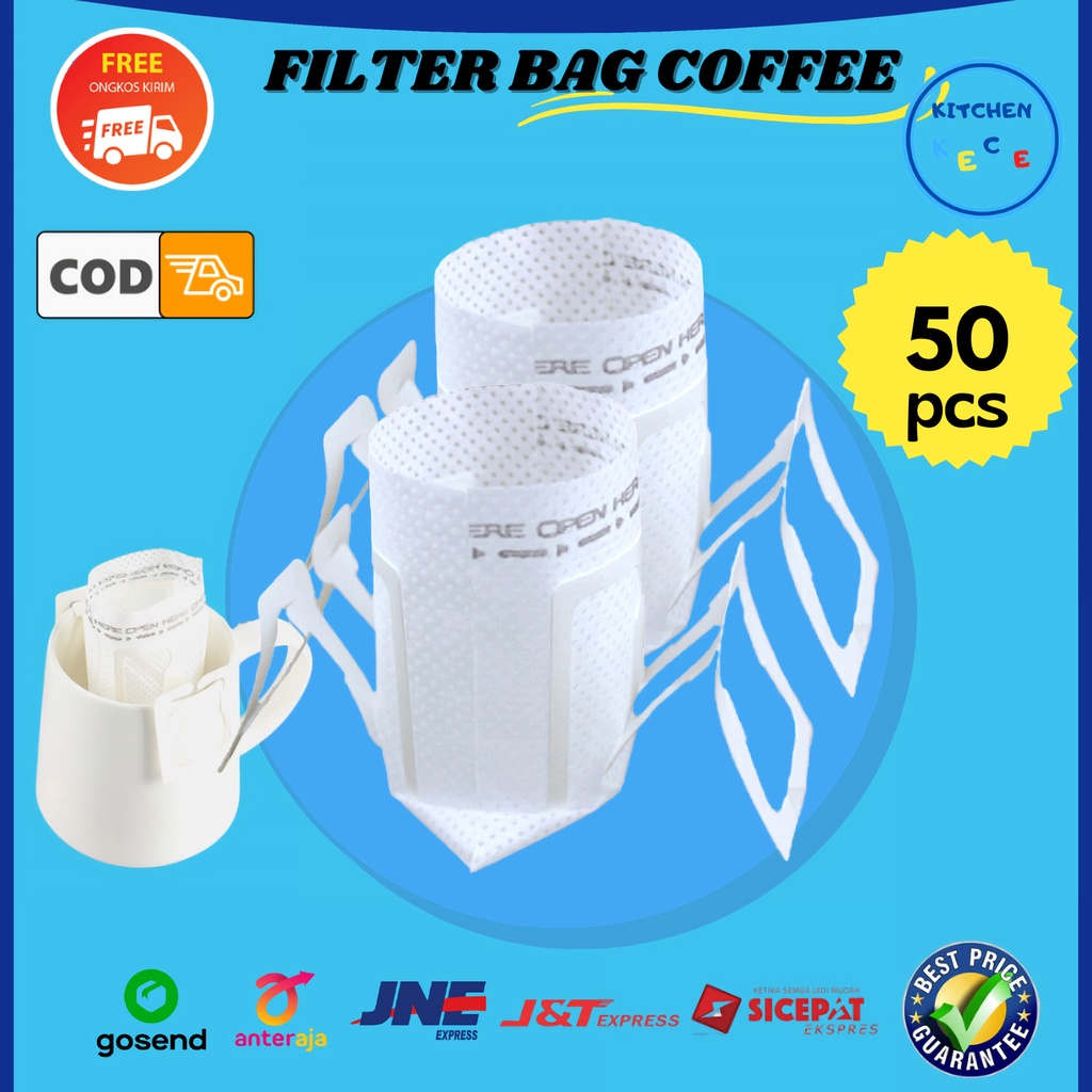 Jual Kertas Penyaring Kopi Filter Paper Coffee Drip Bag Style Japan Cafe Bisa Untuk Teh Shopee