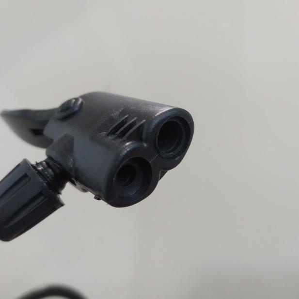 pompa angin portable ban sepeda / motor, pompa angin, pompa injak kaki - Biru