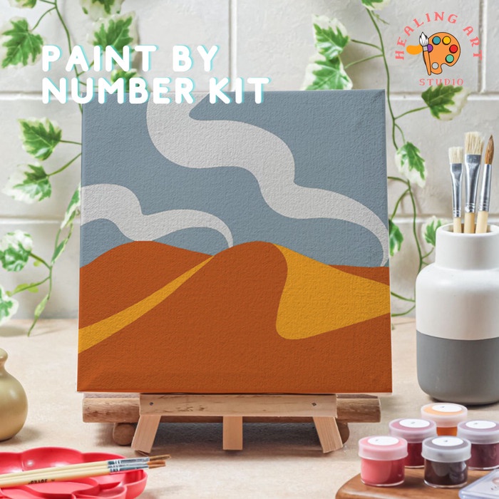 

Paint By Number Lukisan Gurun Dessert Versi 2 Canvas 20X20 Cm
