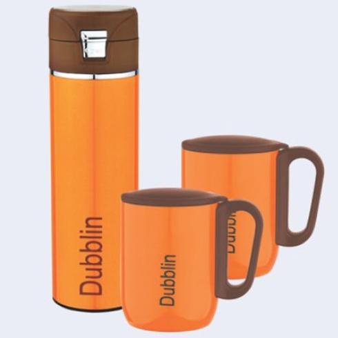*Paling Laris* Tumbler Dublin Regent Gift Set Dublin Termos Botol with Mug Gelas Dubblin terbaru kwa