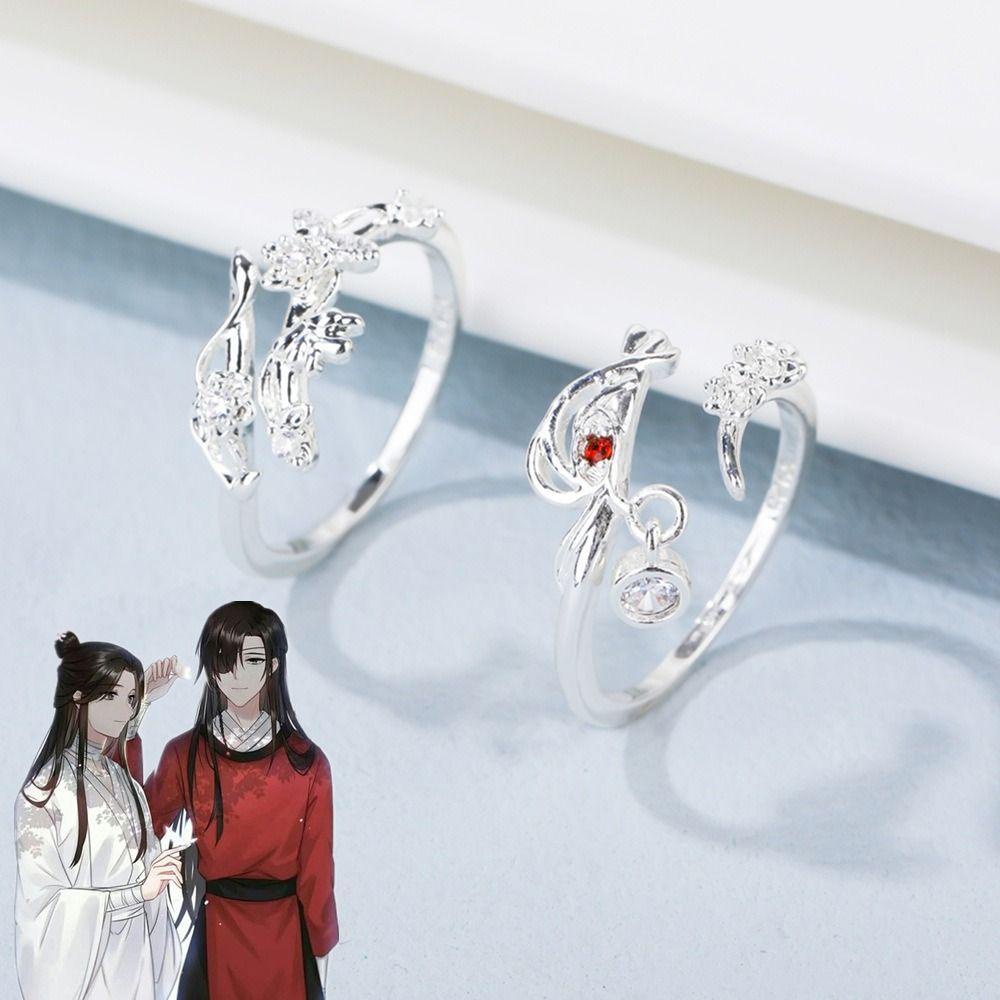 Mxbeauty Cincin Anime Dapat Disesuaikan Sederhana Tian Guan Ci Fu Berkah Keren Kartun Fashion Perhiasan