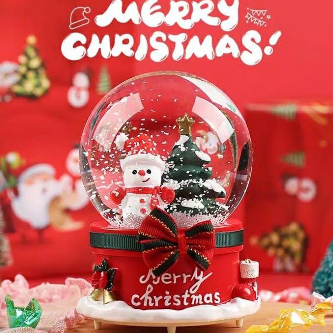 

BEST QUALITY - BOLA SALJU CHRISTMAS SANTA CLAUS KOTAK MUSIK NATAL SALJU