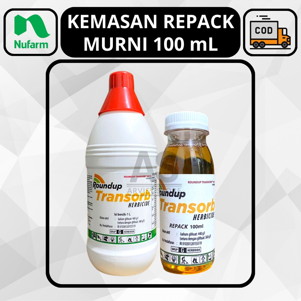Jual Herbisida Roundup Transorb 440 SL Lebih Kuat Kemasan Repack 100ml