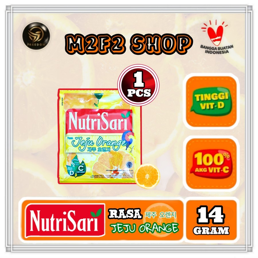 

NutriSari Minuman Serbuk Jeju Orange Sachet - 14 gr (Kemasan Satuan)