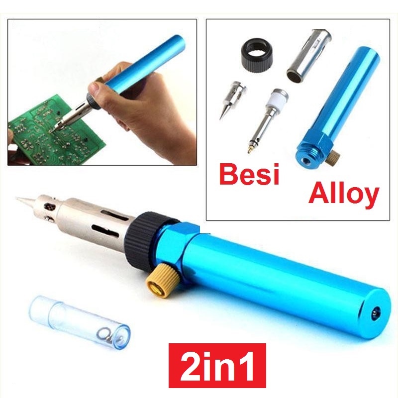 Solder Pena Gas Solder Portable Pencil Torch Las Kecil Pencil Butane  Soldering Iron Kit Tools Blow