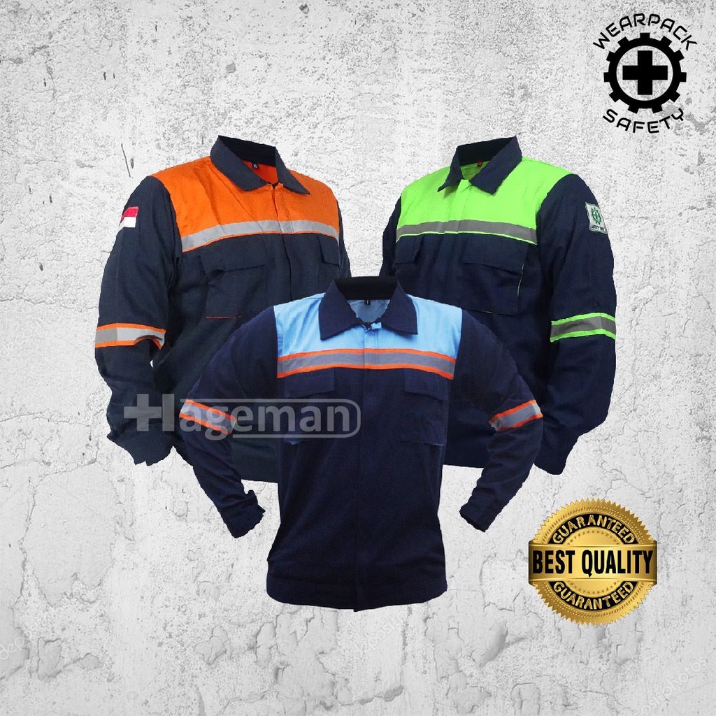 Wearpack Safety Lengan Panjang / Wearpack Kerja Lengan Panjang / Baju Wearpack Safety Kerja