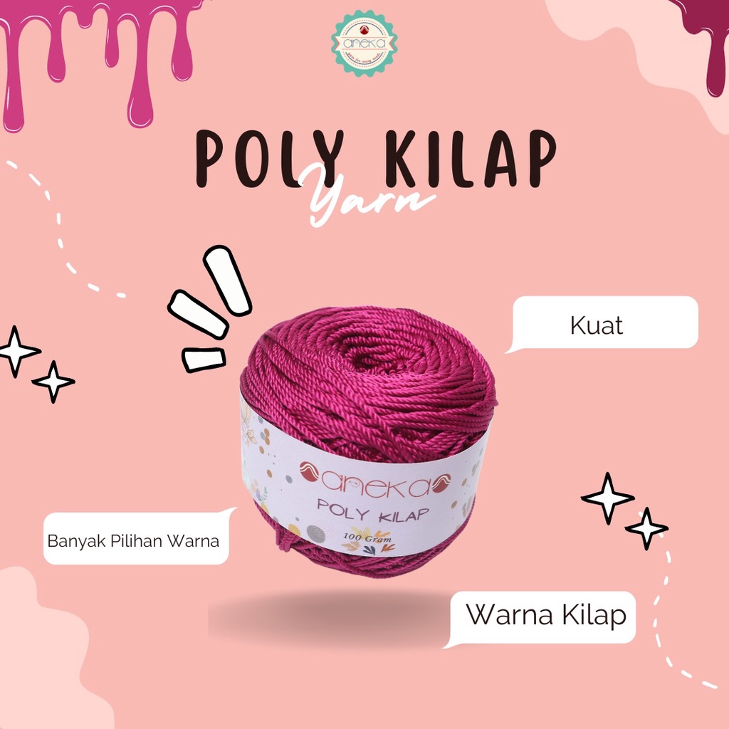 KATALOG - PREMIUM Benang Rajut Polyester/ Poliester / Poli Poly Kilap Warna PART 2