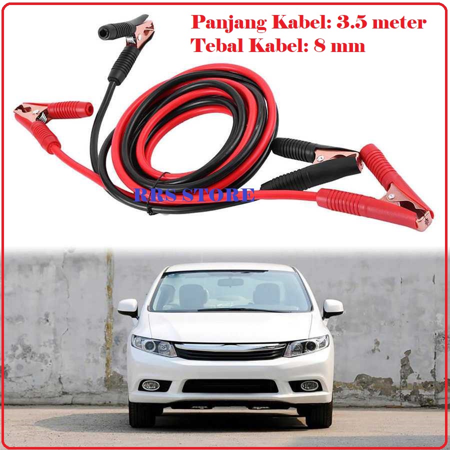 KABEL BANTU JEMPER MOBIL Autoleader Kabel Starter Jumper Alligator Clamp Cable 2000A 3.5 M - D800 TEBAL KABEL 8 MM