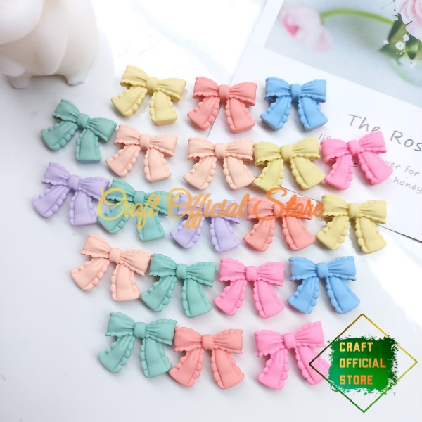 ( 5 Pcs ) Resin Clay Pita Pastel Lucu