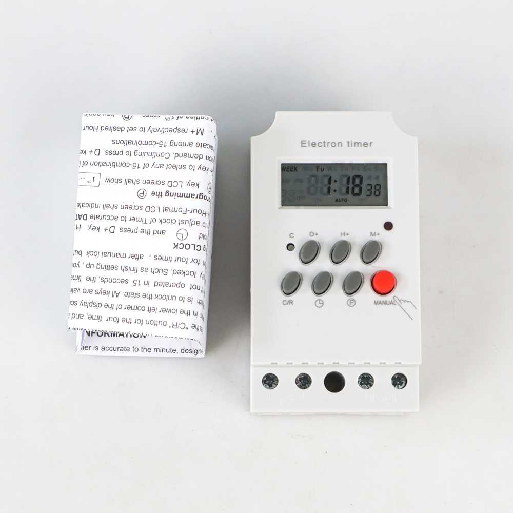 MCB Power Timer Programmable Time Switch Relay 25A 220V - KG316T-II