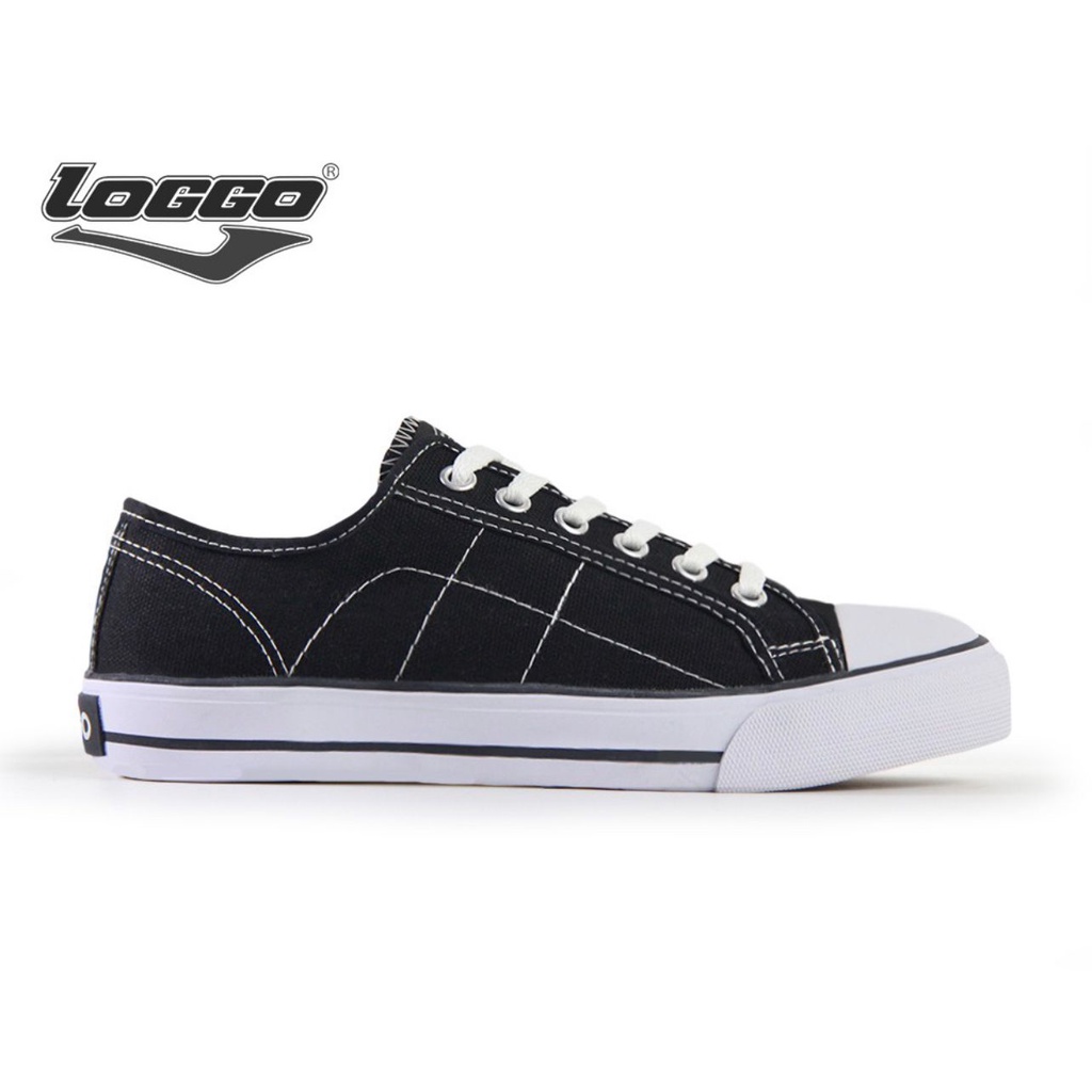 Sepatu Loggo Classic Low Kanvas Vulcanized Pria Wanita