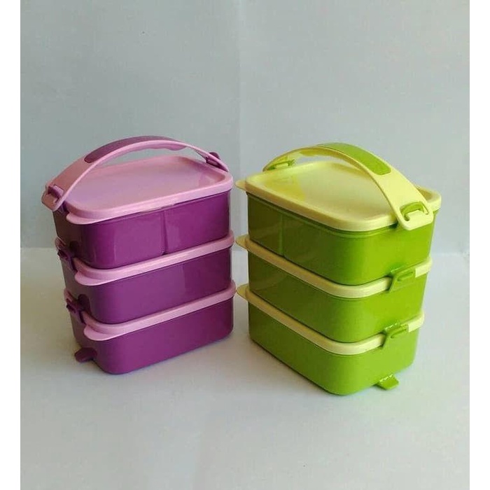 Rantang plastik 3 susun golden sunkist 9022 / rantang 3 susun / Tempat makan rantang 3 susun lunch box