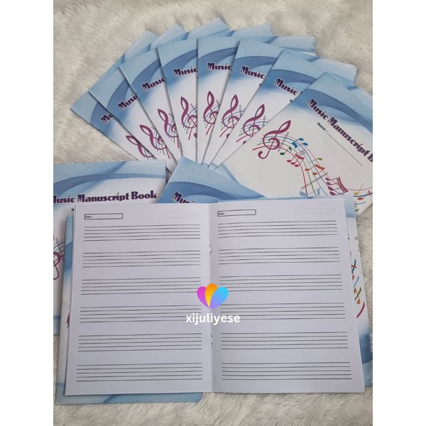 Jual Buku Tulis Musik Garis Lima Halaman Buku Garis Paranada Not Balok Musik Manuscript