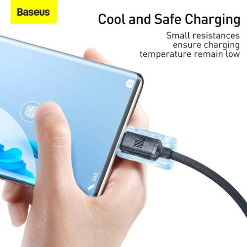 BASEUS Crystal Shine Series Fast Charging USB A to C 100w 2m CAJY05