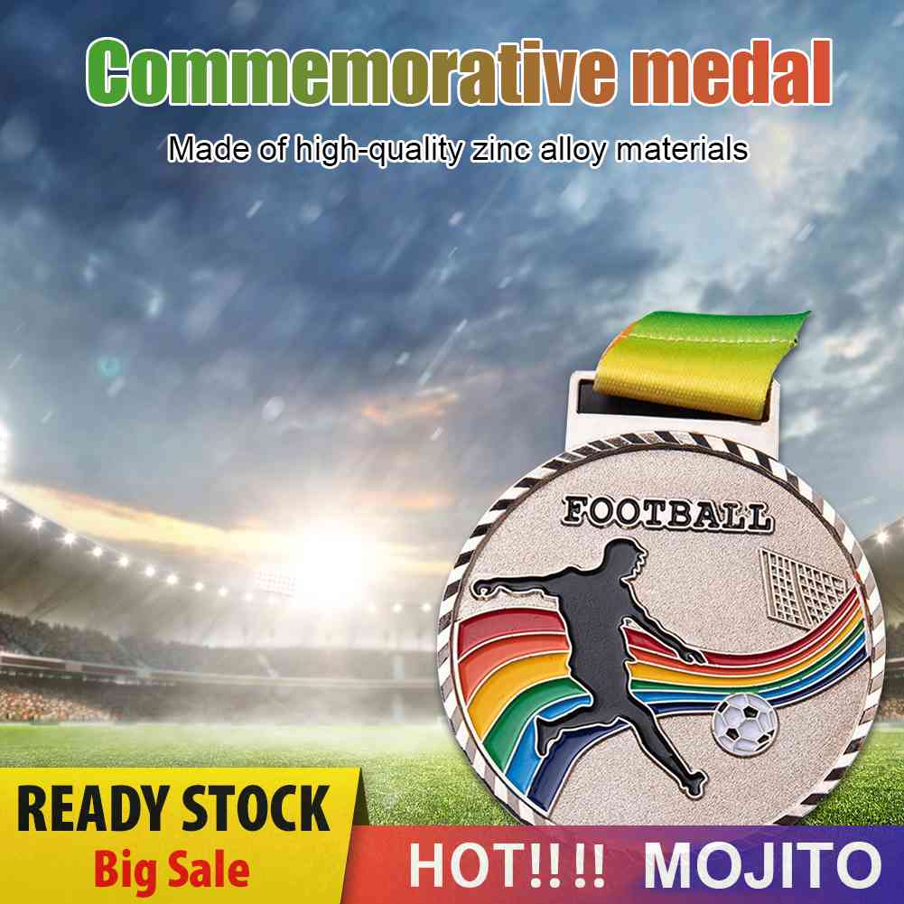 Medali Peringatan Sepak Bola Bahan Tembaga Warna Goldsilver