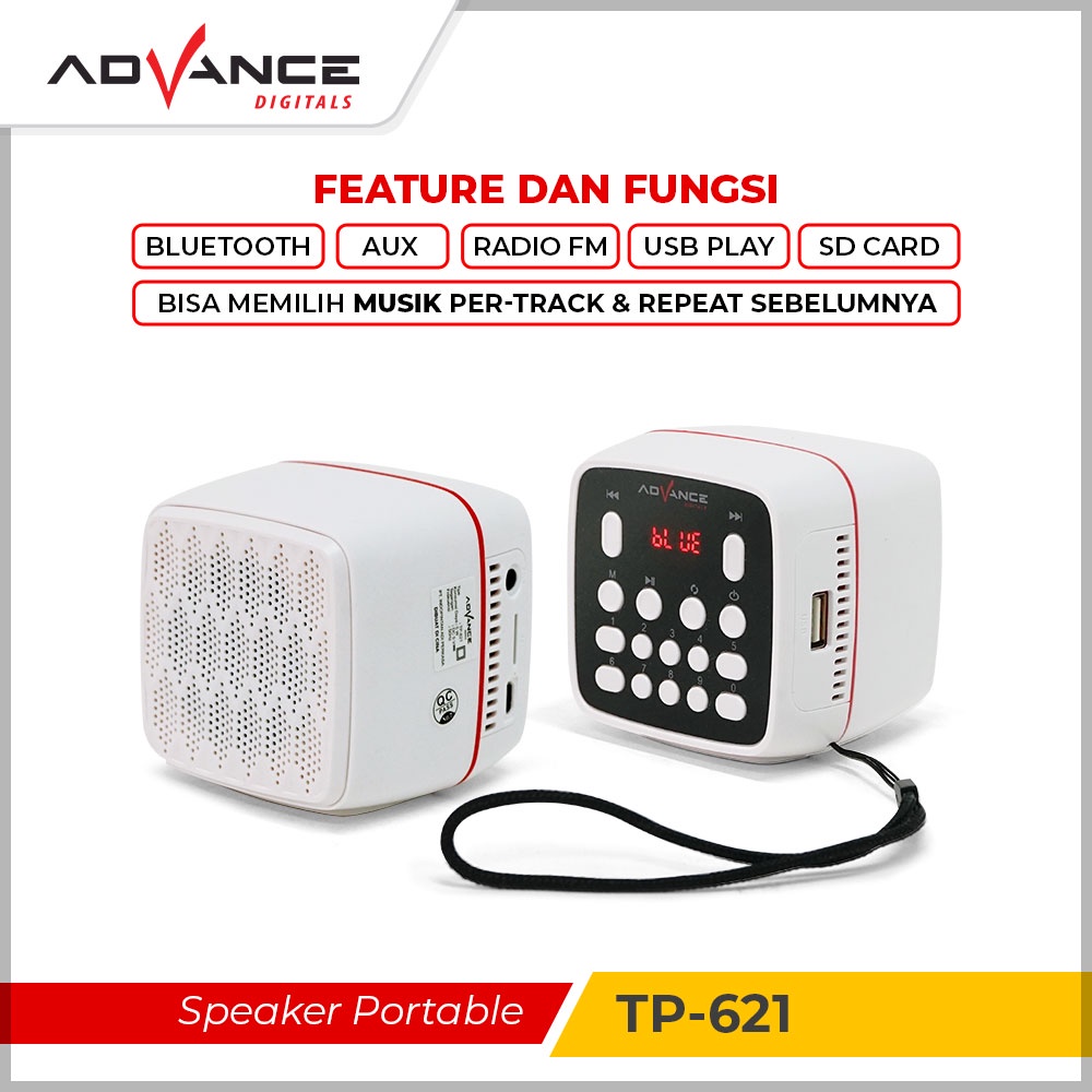 Speaker ADVANCE TP621 Bluetooth Speaker Murottal Advance TP621 (memori tidak termasuk)