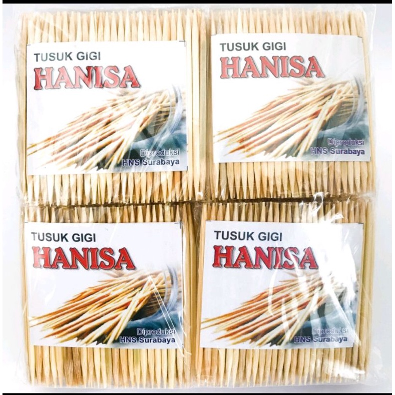 Tusuk Gigi Bambu 12 Pack / 1 Slop  isi 12 pack Bambu ± 250gr