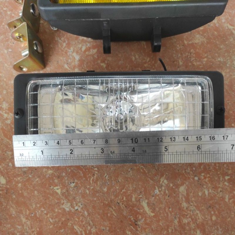 foglamp lampu sorot bumper depan mobil kotak persegi galaxy universal / toyota kijang grand super