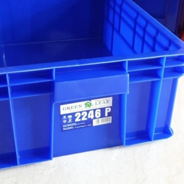 

Container Box 2246P Green Leaf / Krat Industri 2246 P Kotak Spare Part