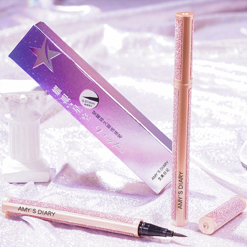 AMY'S DIARY Starry Sky Eyeliner Pen Long-Langsting and Tahan Lama