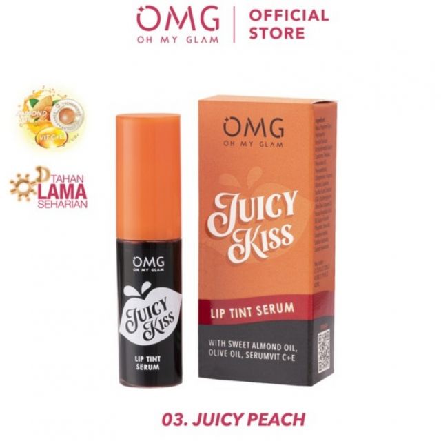 Juicy Kiss Lip Tint Serum by OMG | Serum Bibir | Lip Tint | Tint Serum | BPOM Oh My Glow Glam 100% ORIGINALL