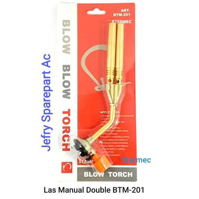 GAS TORCH DOUBLE MANUAL KEPALA LAS PORTABLE BLOW BLOW TORCH STARMEC