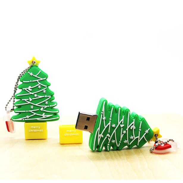 Flash Disk Usb 1TB Bentuk Kartun Santa Claus / snowman / Rusa Natal Untuk Hadiah