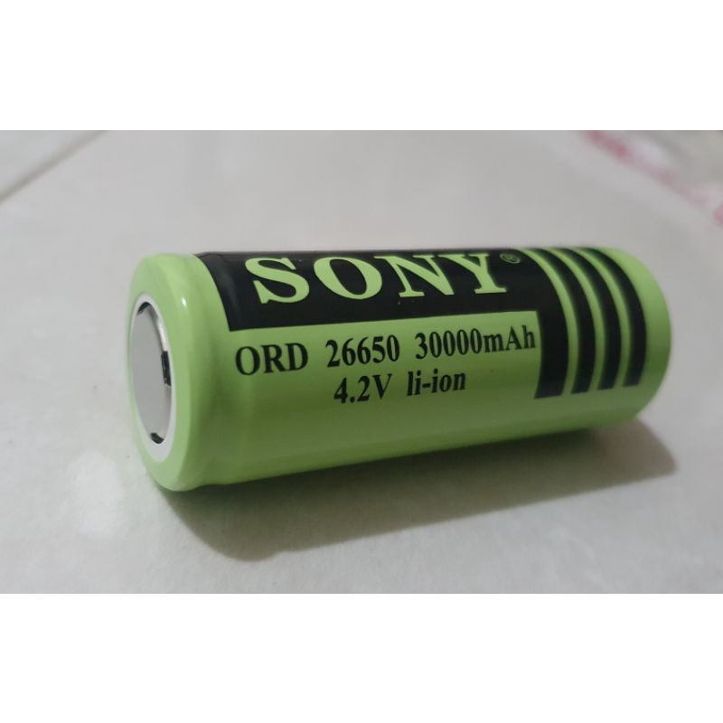 battery Sony/Samsung 26650 30000 mah 4,2volt recharger battery