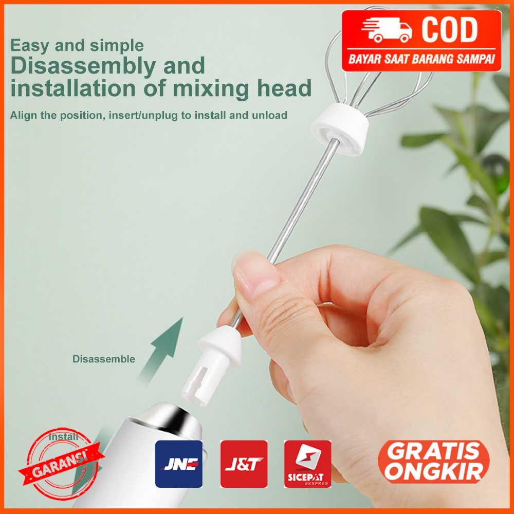 Pengocok Telur Susu 2in1 Portable Electric Hand Mixer Milk Frother