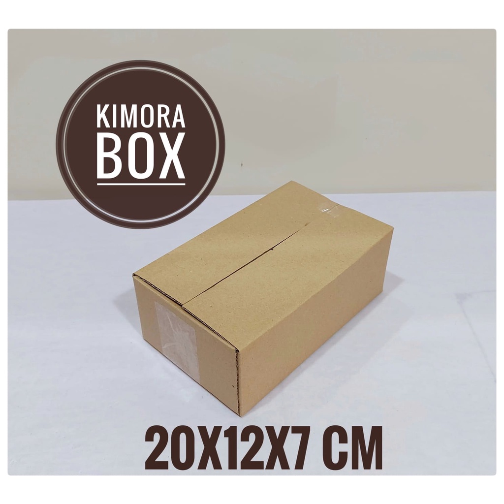 

kardus karton box uk.20x12x7 cm...ST (SHEET) / SINGLE WALL POLOS