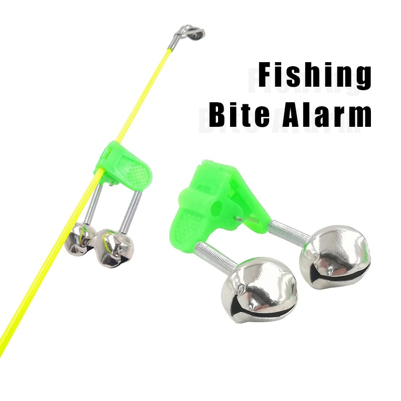 5 Pcs Alarm Gigitan Ikan Bahan Stainless Steel Tahan Lama