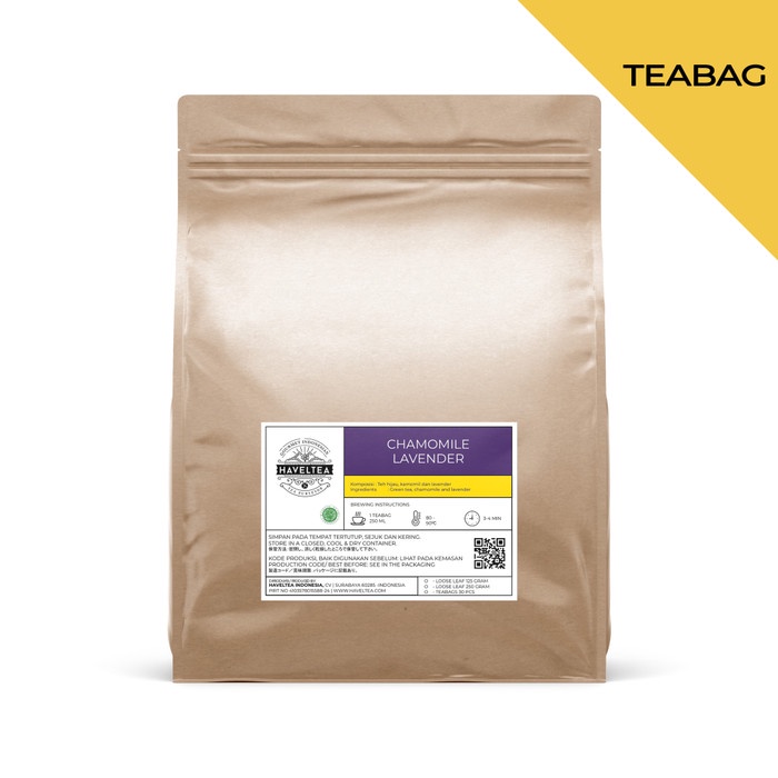 

Discount CHAMOMILE LAVENDER Pouch Haveltea Teh Hijau Chamomile Flower /TEH DIET/TEH PELANGSING/TEH