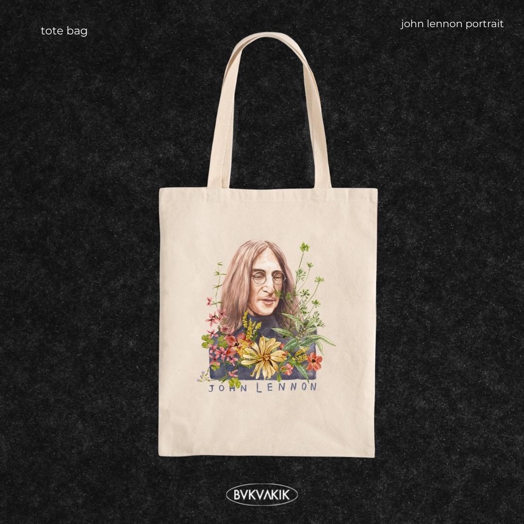 Tote Bag John Lennon Portrait