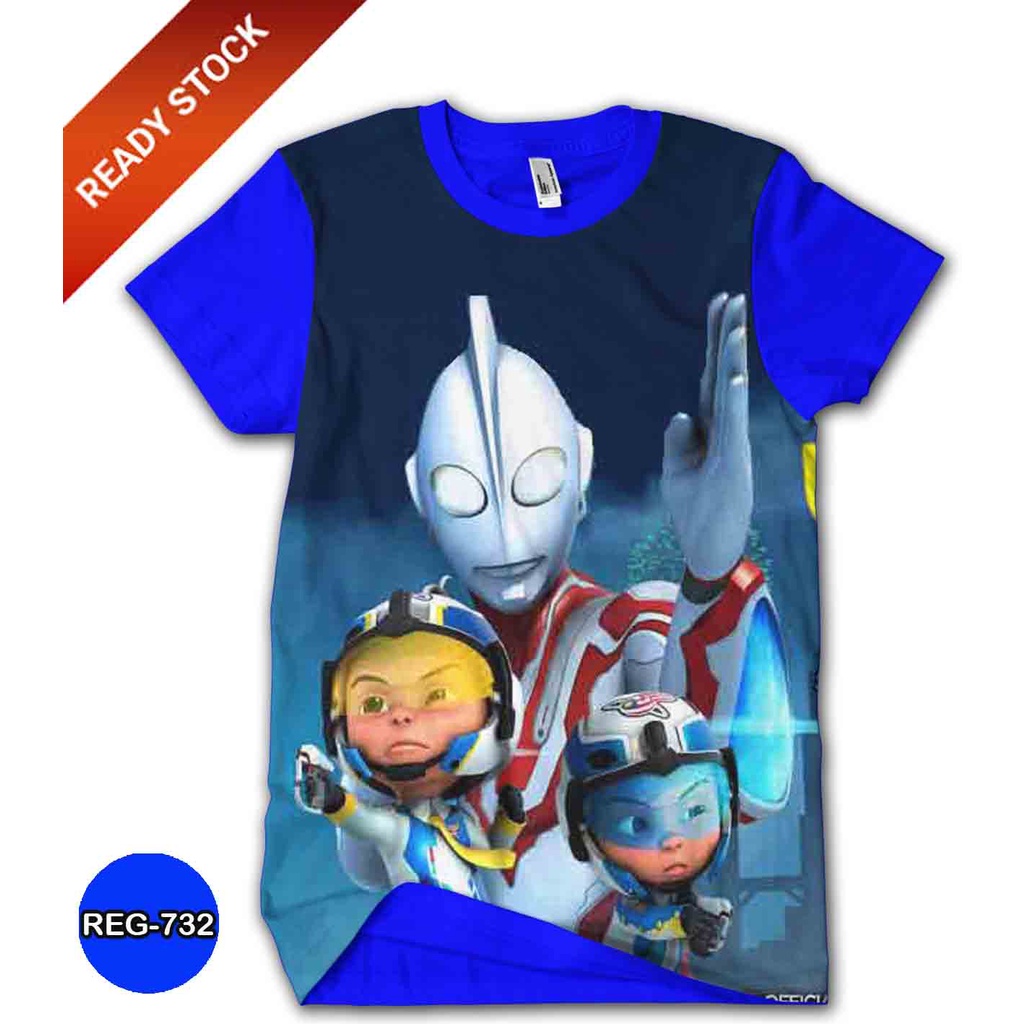 Baju Upin Ipin Ultraman Ribut Baju Anak dan Dewasa Upin Ipin Series Trendy #REG-732