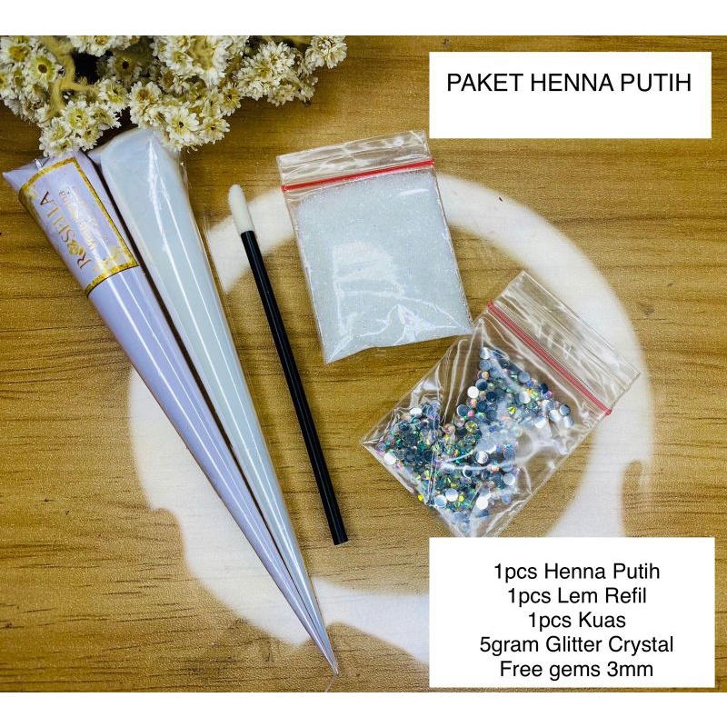 Paket Rosella White Henna dan Paket Henna Putih by Rehana